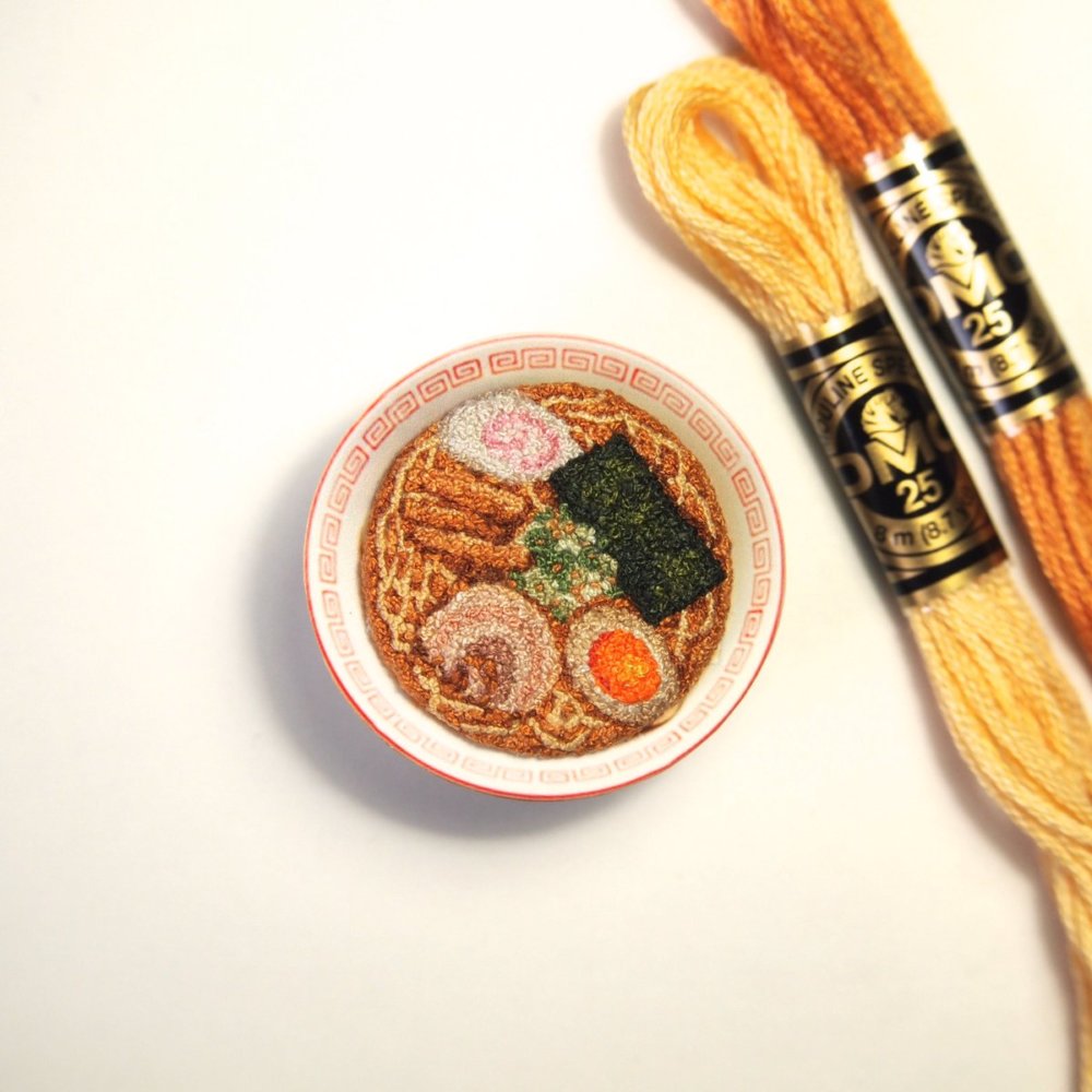 Embroidered Foods In Miniature By Japanese Artist Ipnot 3