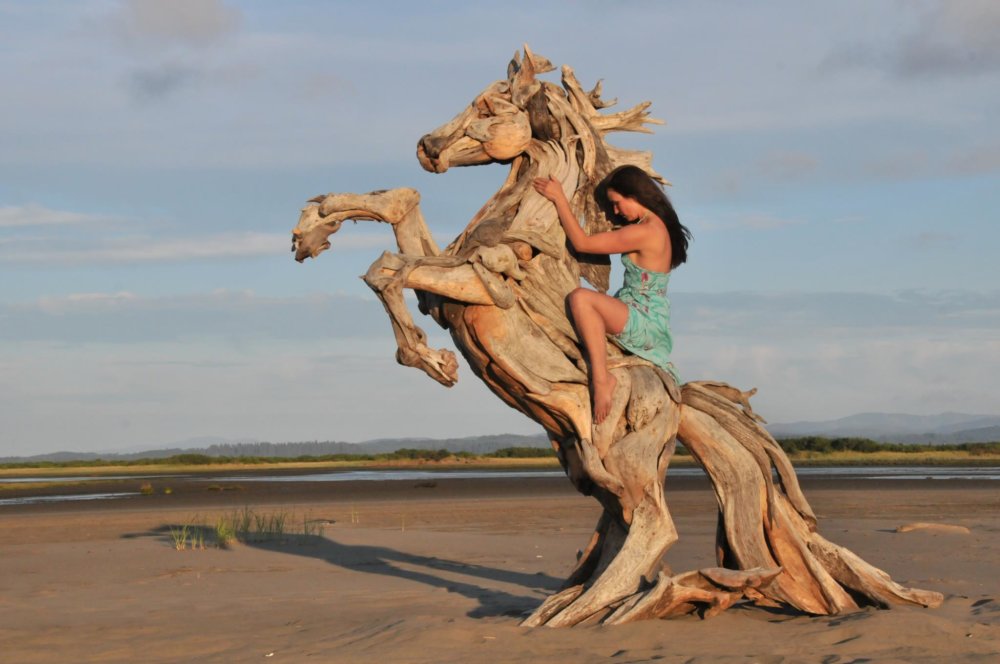 Extraordinary Sculptures And rustic Furniture Carved Out Of Driftwood By Jeffro Uitto 16