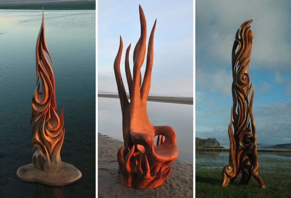 Extraordinary Sculptures And rustic Furniture Carved Out Of Driftwood By Jeffro Uitto 7
