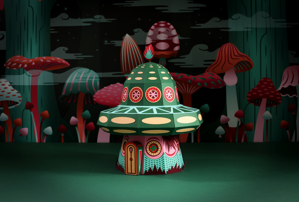 Forest Folks Fascinating Colorful Papercraft Sculptures By Zim And Zou 8
