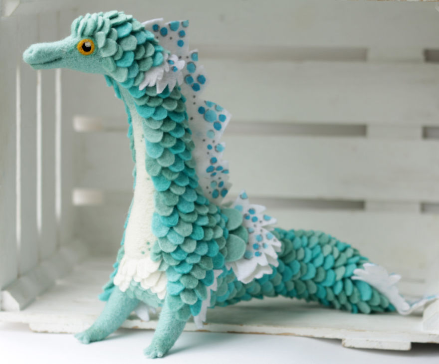 Gorgeous Felt Dragons By Alena Bobrova 13