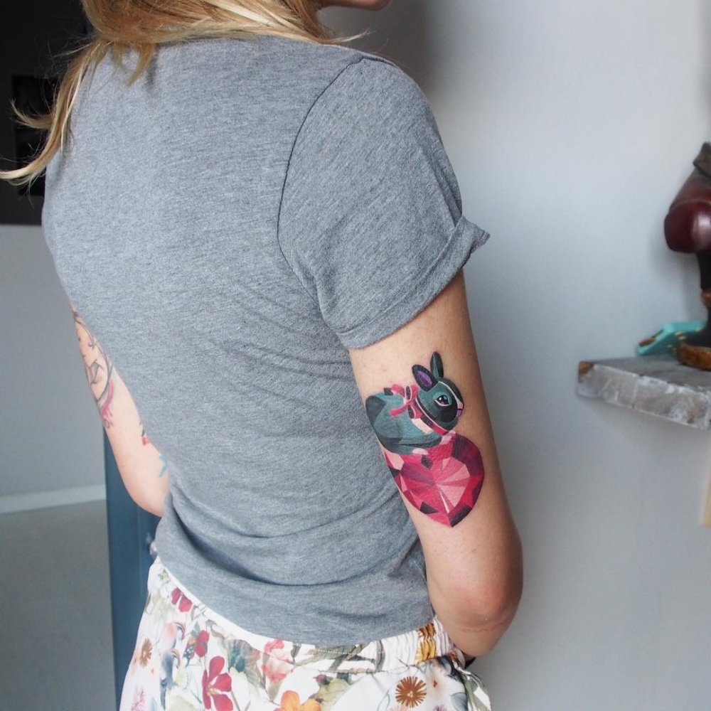 Gorgeous Illustrative Tattoos By Sasha Unisex 24