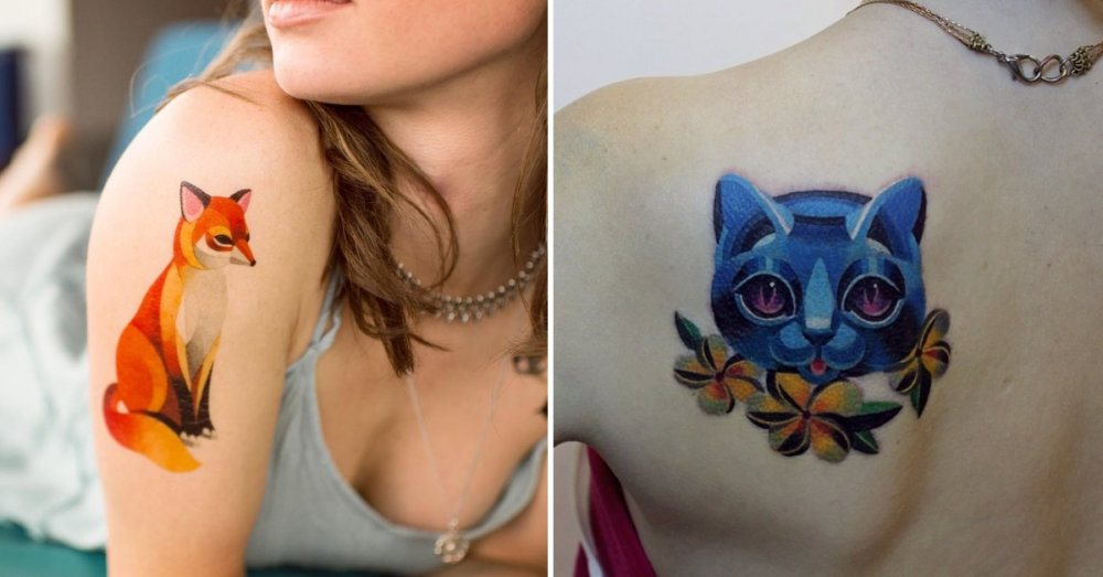 Gorgeous Illustrative Tattoos By Sasha Unisex Sharecover
