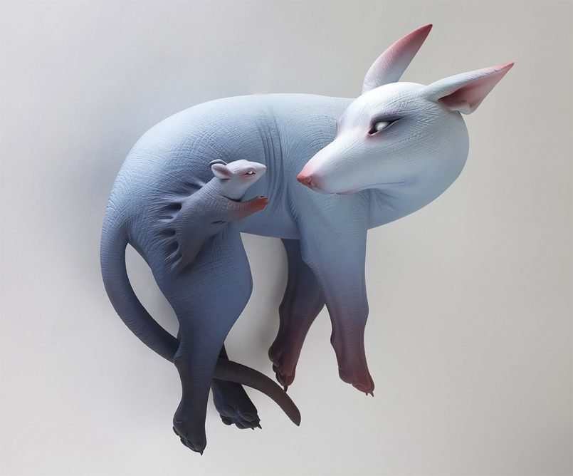Intriguing Sculptures Of Amalgamated Creatures By Erika Sanada 3
