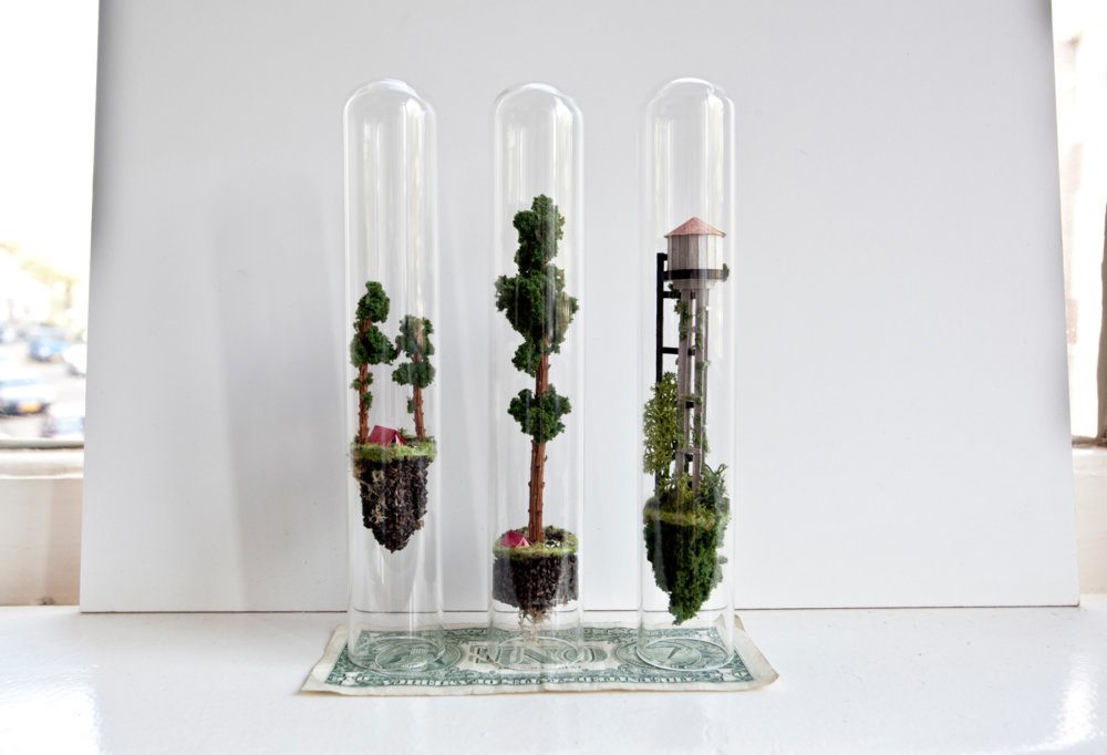 Decorative Small Test Tube Diorama Test Tube Figurine Creative