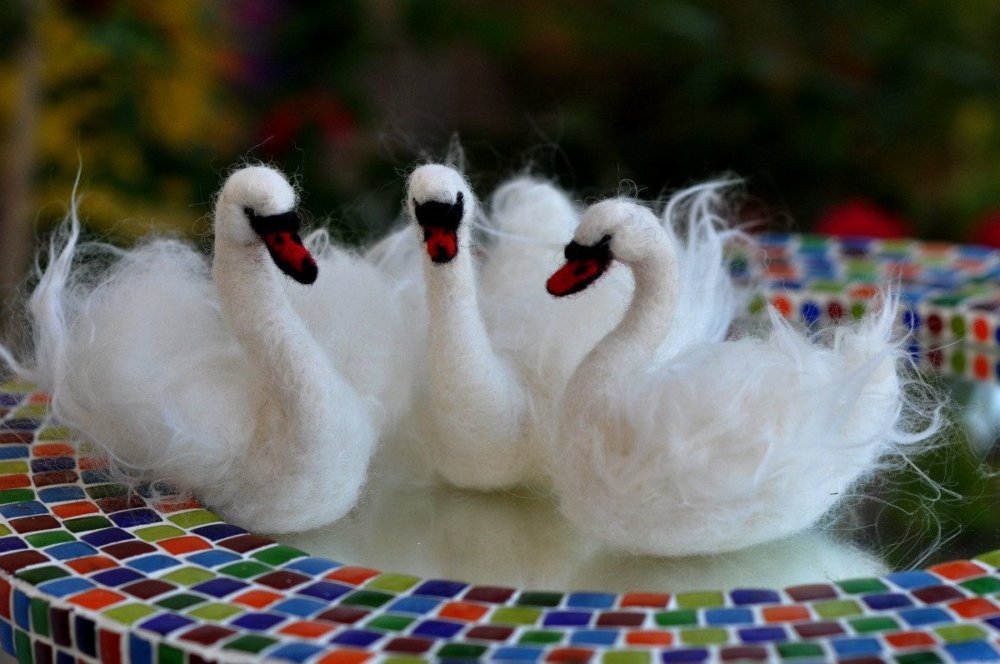 Needle Felted Animal Sculptures In Miniature By Daria Lvovsky 21
