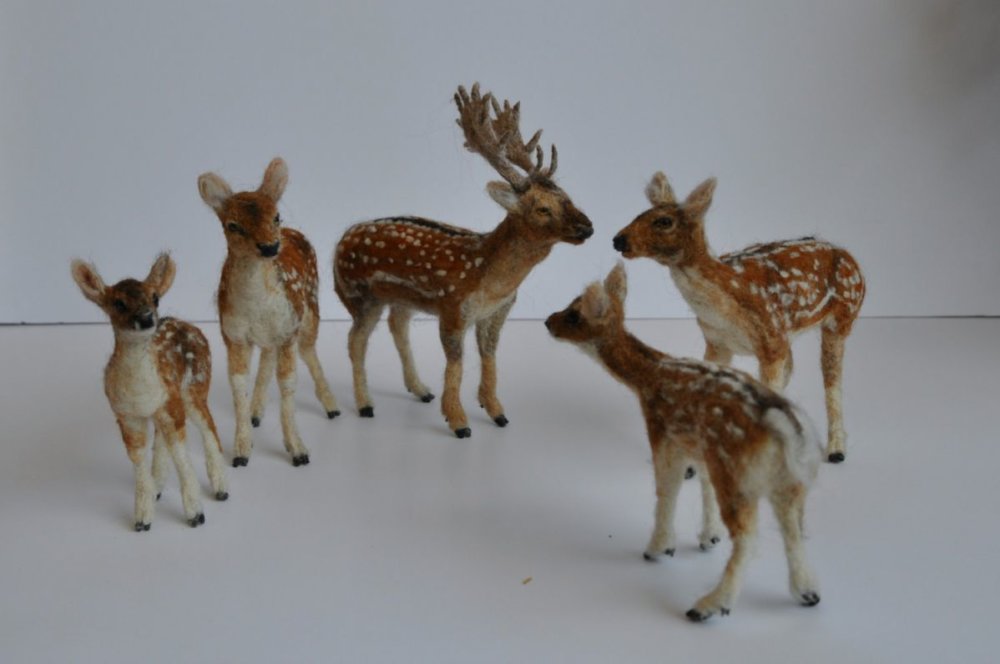 Needle Felted Animal Sculptures In Miniature By Daria Lvovsky 24