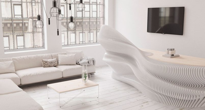 Organic Shaped Furniture By Parametric 16