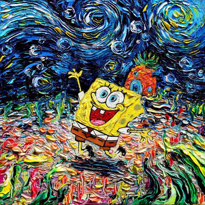 Pop Culture Icons Painted With Van Goghs Style By Aja Kusick 23