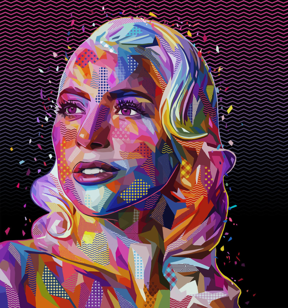 Pop Portraits Illustrations Of Pop Culture Icons In Colorful Patterns By Alessandro Pautasso 3