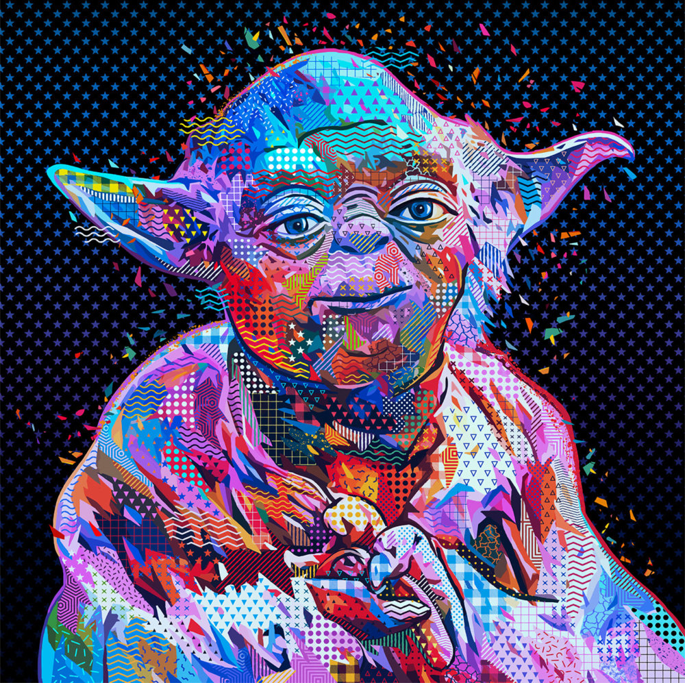 Pop Portraits Illustrations Of Pop Culture Icons In Colorful Patterns By Alessandro Pautasso 5