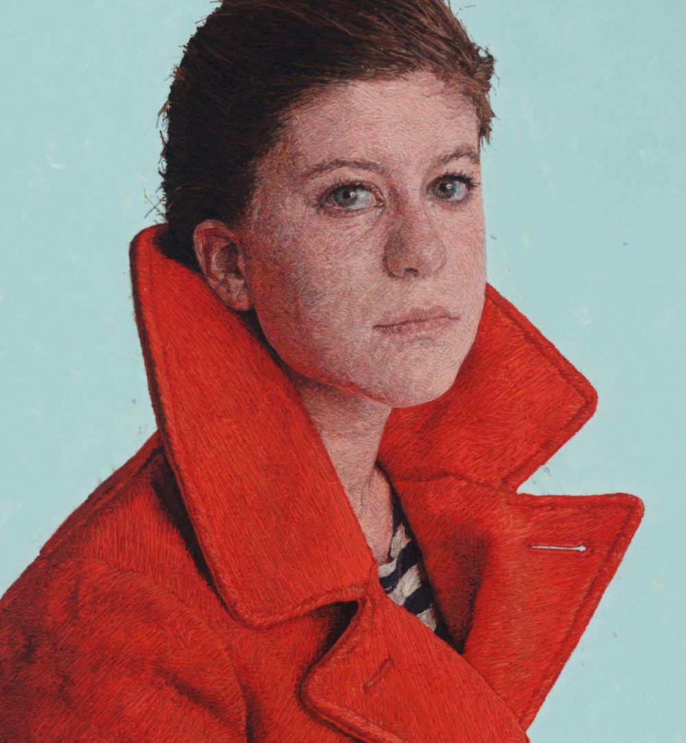 Realistic Embroidered Portraits By American Artist Cayce Zavaglia 7