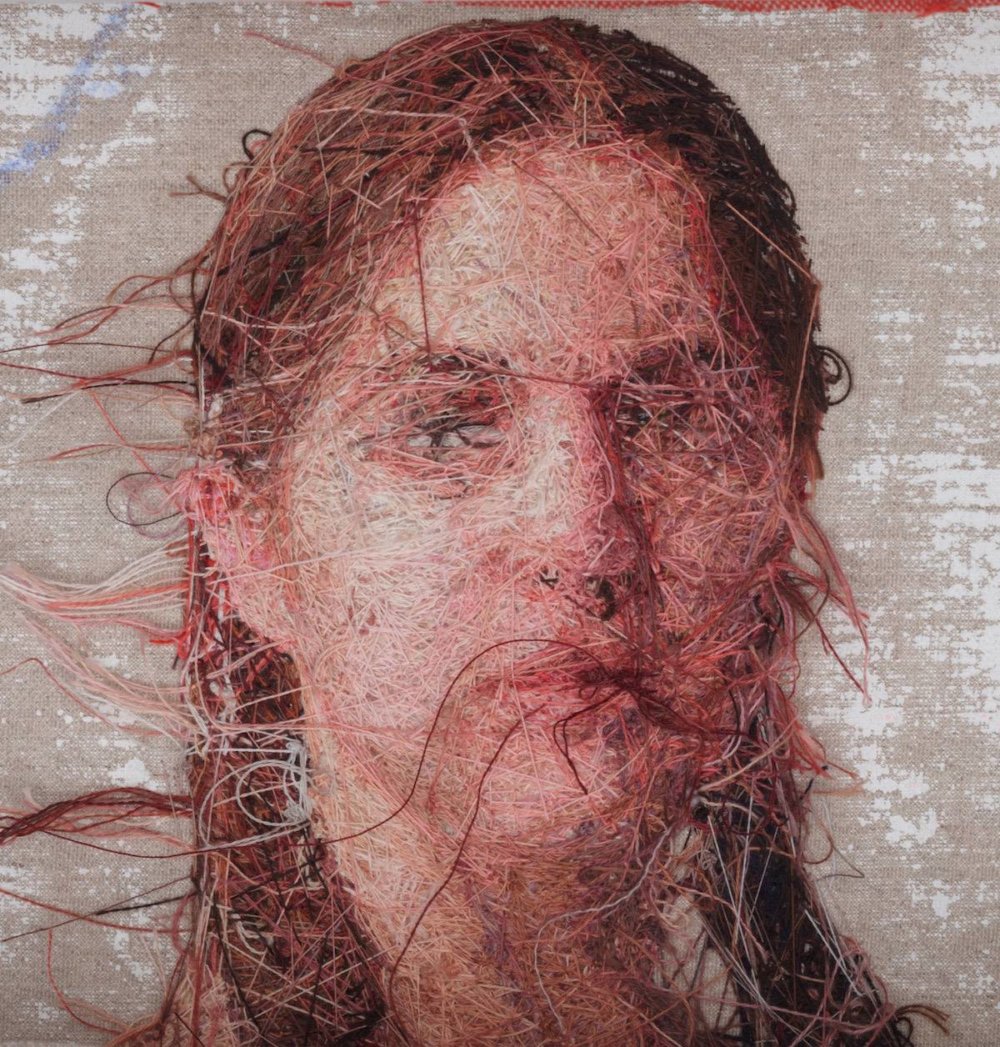 Realistic Embroidered Portraits By American Artist Cayce Zavaglia 9
