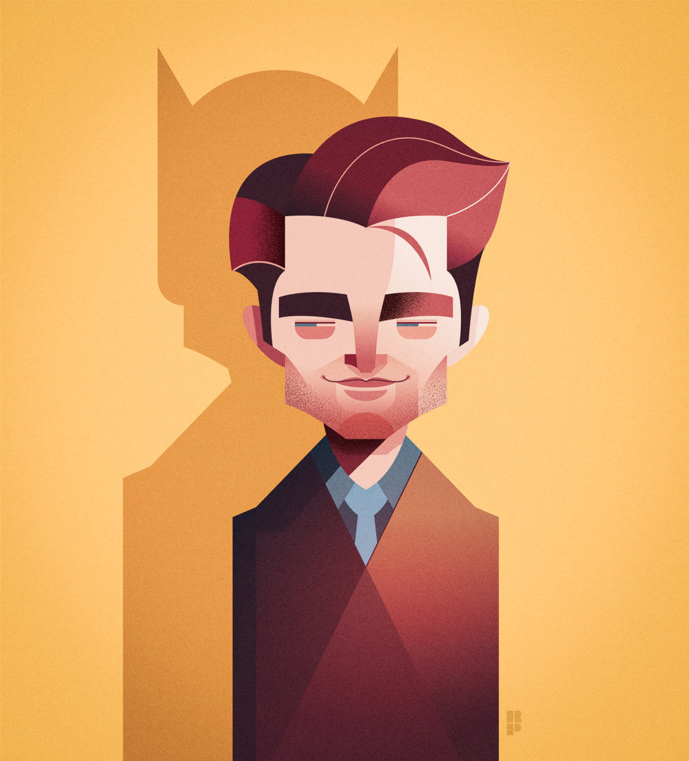 Robert Pattinson - Smart vector cartoons of pop culture icons by Ricardo Polo