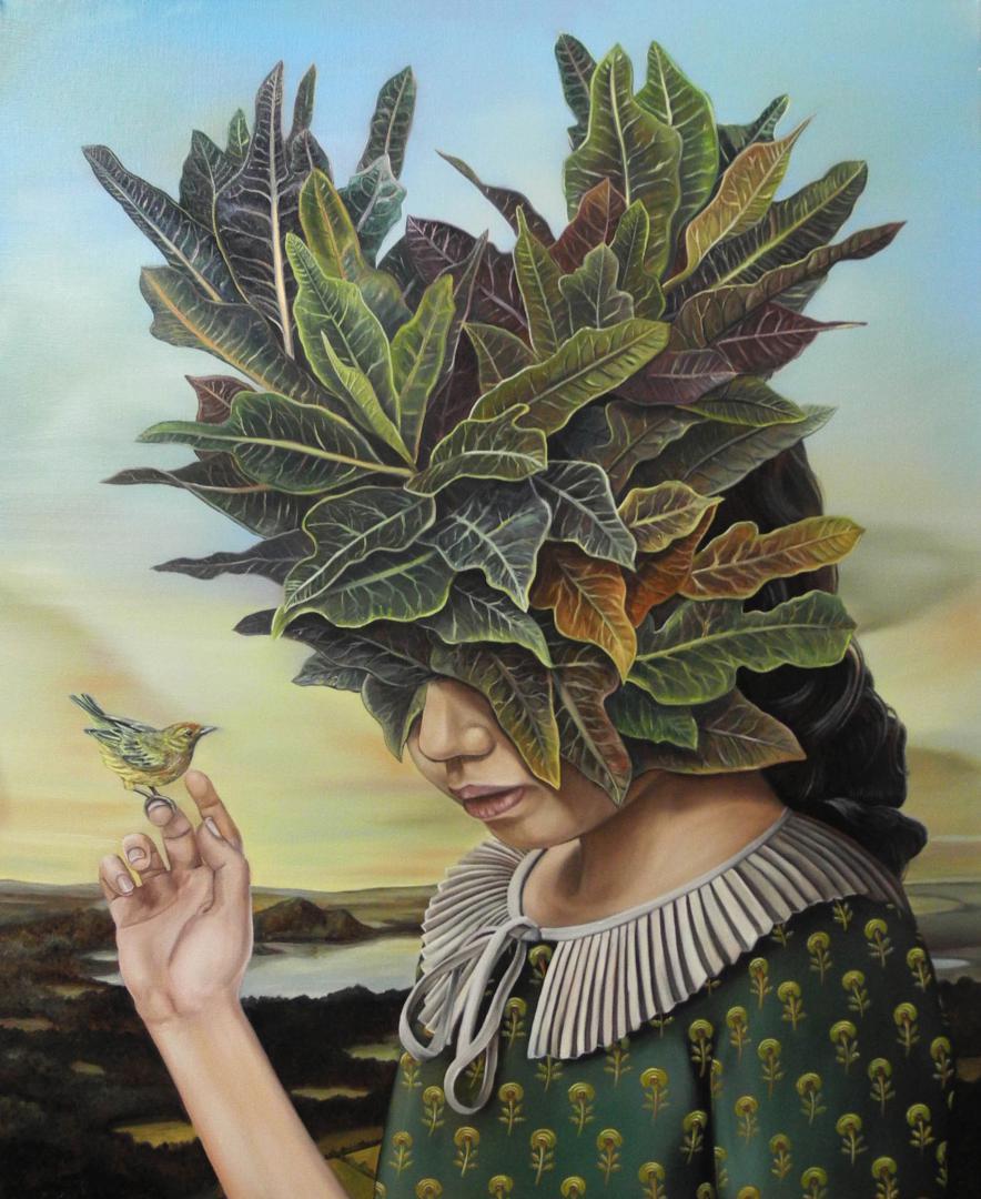 Sacred Plants Surreal Oil Paintings Of People Fused With Nature By Alejandro Pasquale 5