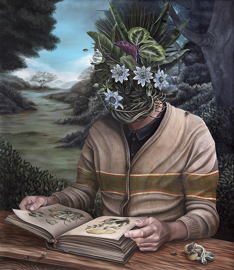 Sacred Plants Surreal Oil Paintings Of People Fused With Nature By Alejandro Pasquale 6