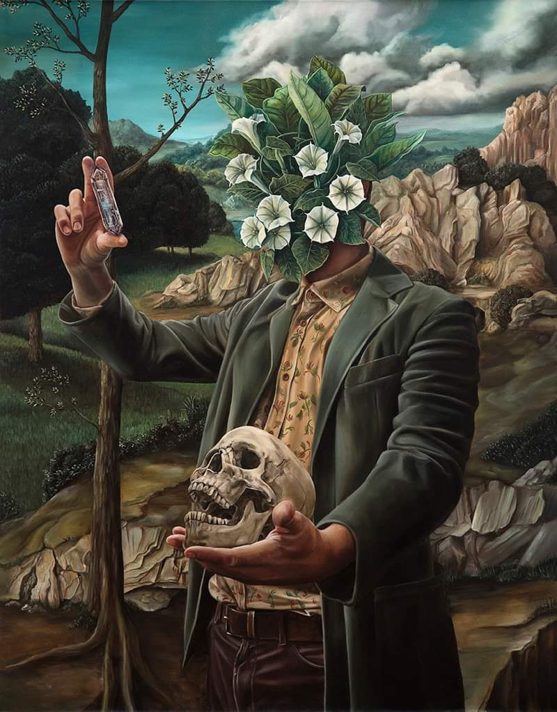 Sacred Plants Surreal Oil Paintings Of People Fused With Nature By Alejandro Pasquale 7