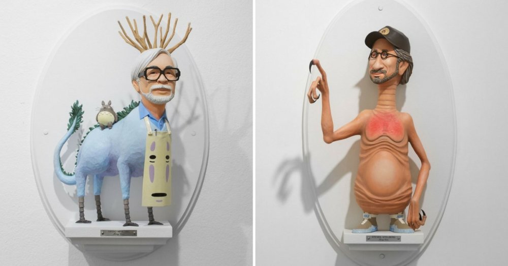 Sculptures Of Famous Film Directors Fused With Their Characters By Mike Leavitt 1