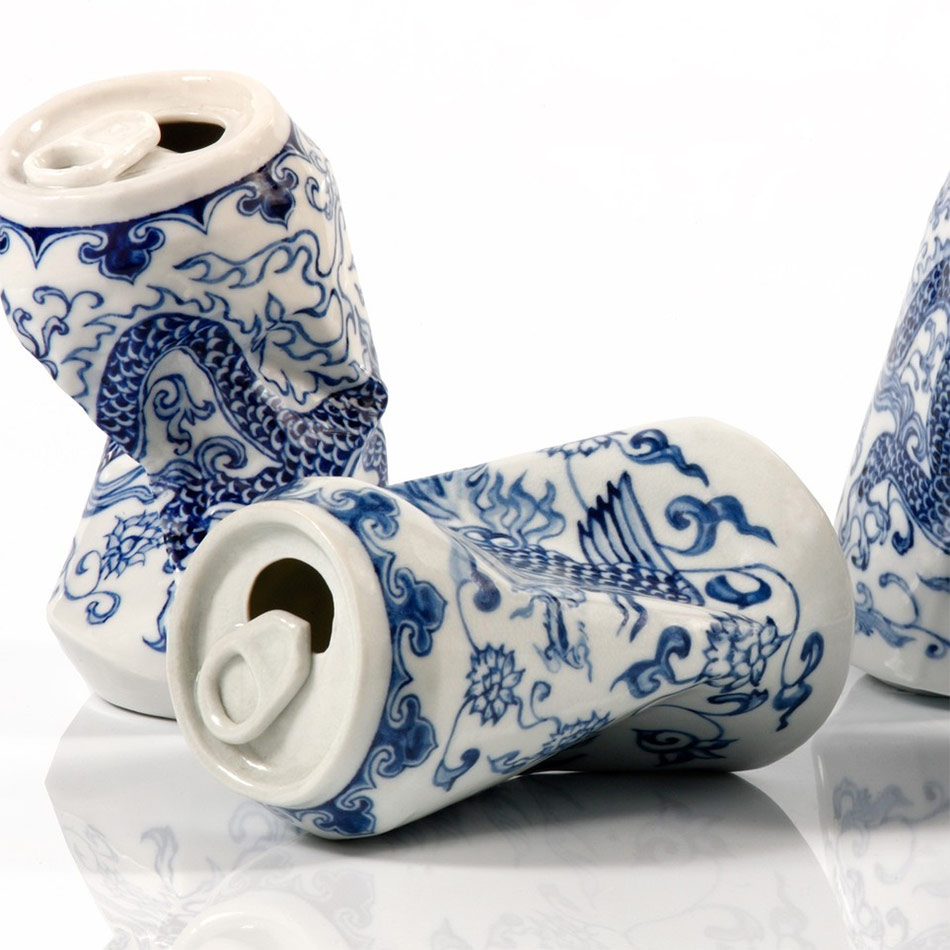 Smashed Can Sculptures Made Of Porcelain In The Ancient Style Of The Ming Dynasty By Lei Xue 6
