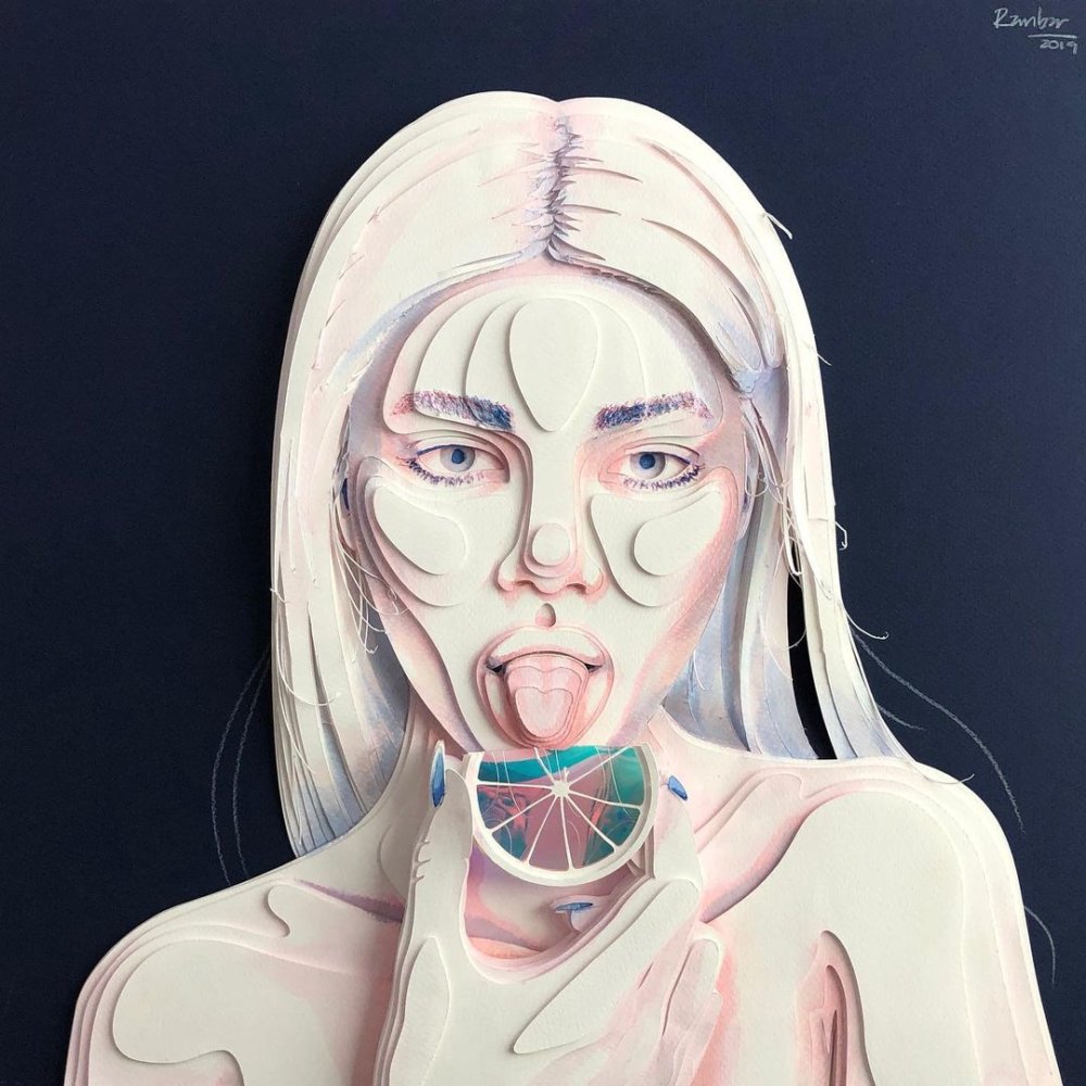 Stunning 3d Portraits And Illustrations Made Out Of Layered Paper Cuts By Ale Rambar 15