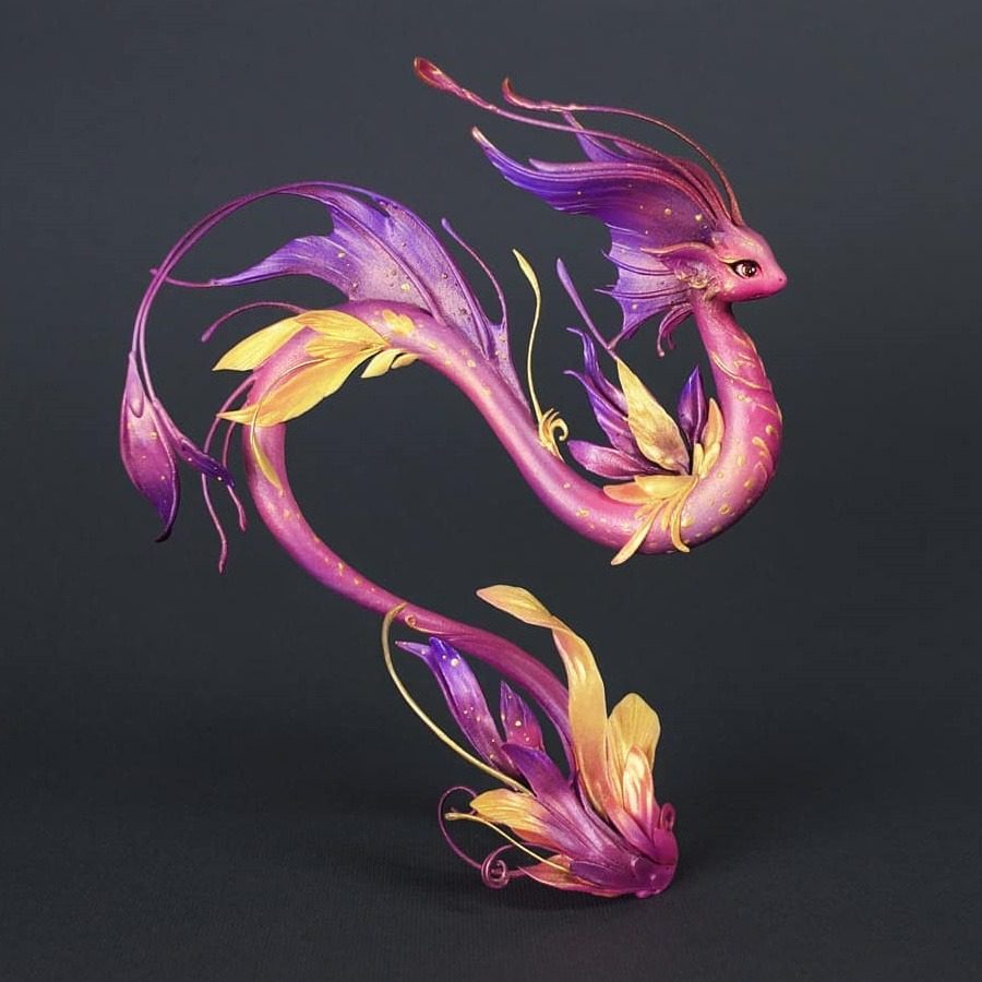 Stunning Dragon And Phoenix Sculptures By Evgeniya Glazkova 10