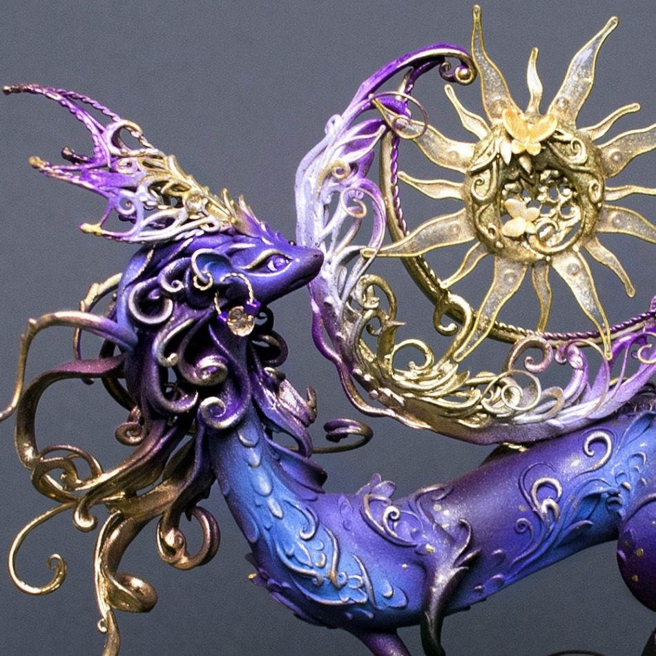 Stunning Dragon And Phoenix Sculptures By Evgeniya Glazkova 2