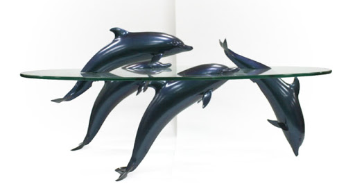 Stunning Sculptural Coffee Tables Of Animals Floating Through The Water Cleverly Designed By Derek Pearce 12