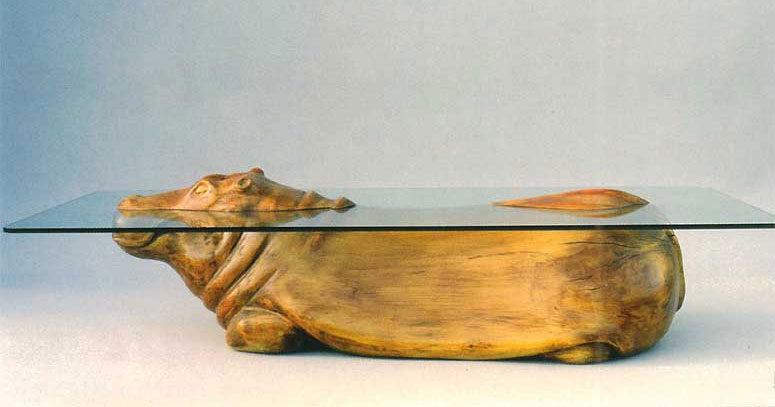 Stunning Sculptural Coffee Tables Of Animals Floating Through The Water Cleverly Designed By Derek Pearce 4