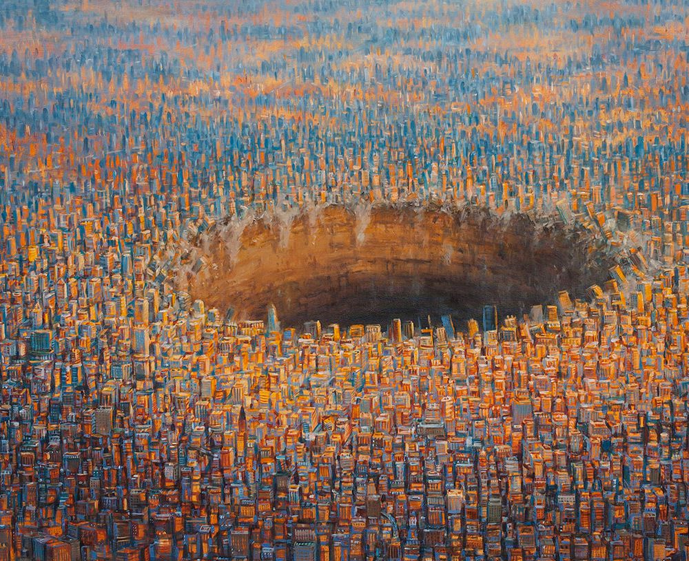 Surrealist Paintings Of Dystopian Worlds By Michael Kerbow 2