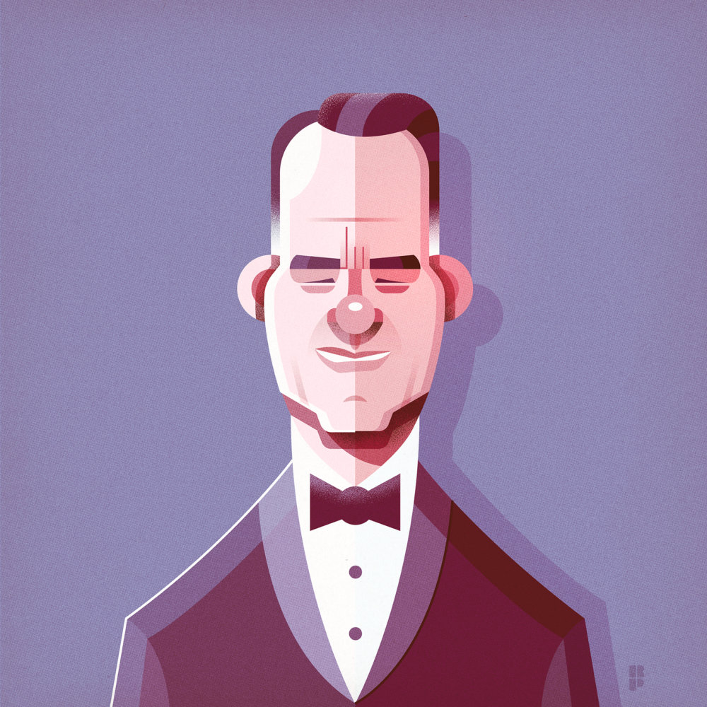 Tom Hanks - Smart vector cartoons of pop culture icons by Ricardo Polo