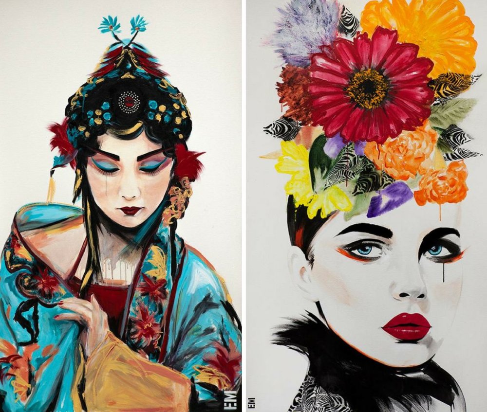 Beautiful Imperfection Charming Female Portrait Paintings By Emma Sheldrake 15