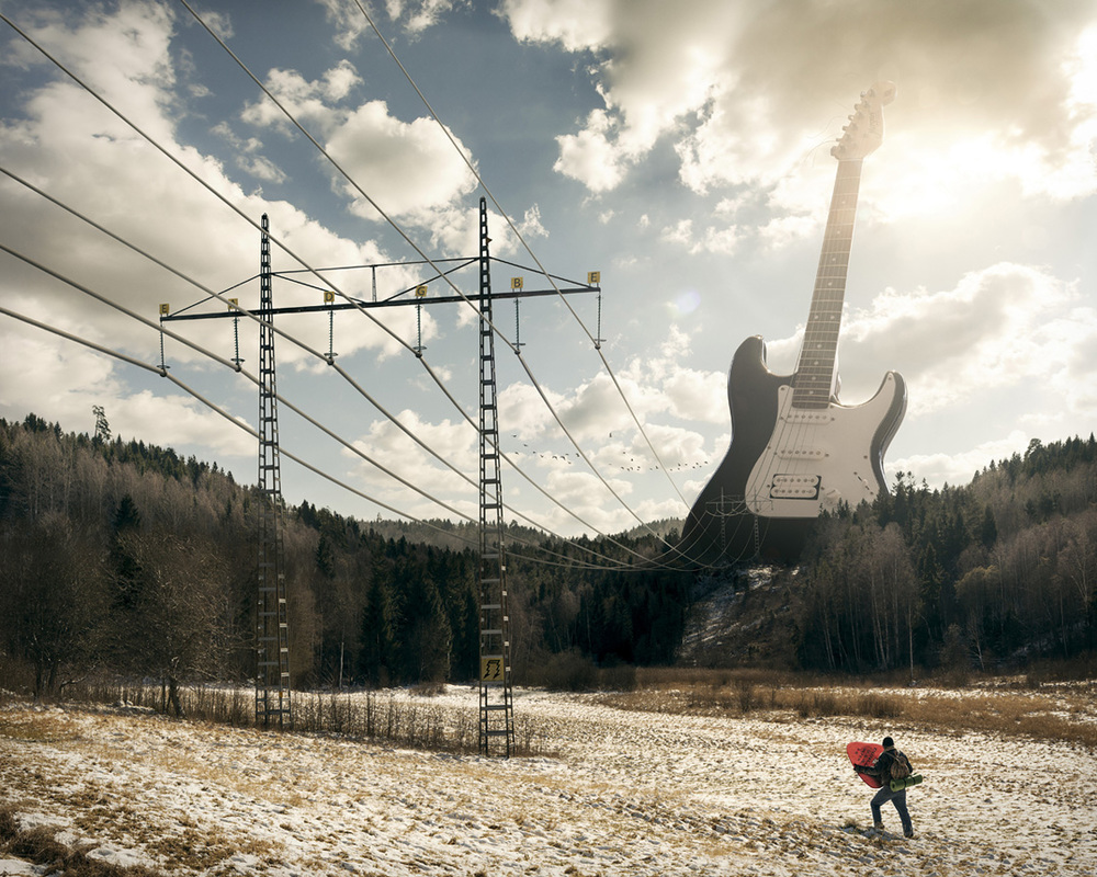 Electric Guitar - Sweet Daydream - The Striking And Clever Surrealist Photography Of Erik Johansson