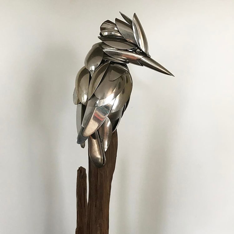 Incredible Silverware Animal Sculptures By Matt Wilson 15
