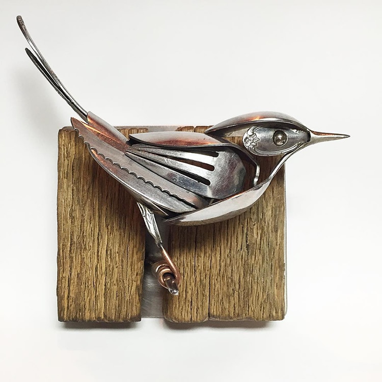 Incredible Silverware Animal Sculptures By Matt Wilson 19