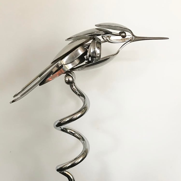 Incredible Silverware Animal Sculptures By Matt Wilson 20