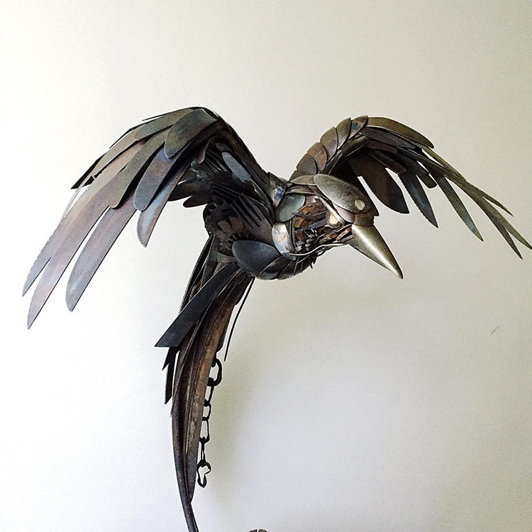 Incredible Silverware Animal Sculptures By Matt Wilson 24