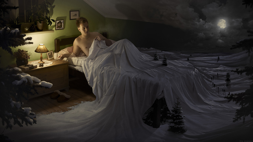 Snow Cover - Sweet Daydream - The Striking And Clever Surrealist Photography Of Erik Johansson