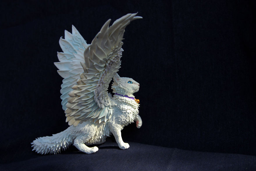 Superb Velvet Clay Sculptures Of imagined mythical Animals By Evgeny Hontor 18