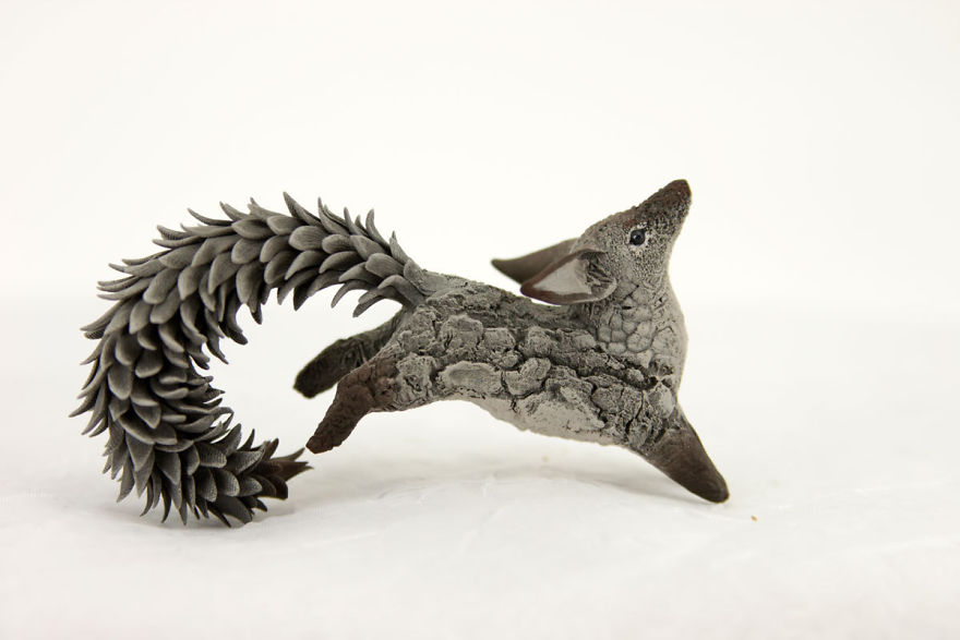 Superb Velvet Clay Sculptures Of imagined mythical Animals By Evgeny Hontor 24