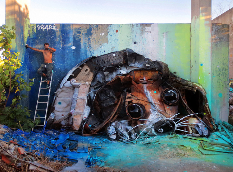 Big Trash Animals Giant Animal Assemblages Made From Garbage By Bordalo Ii 33