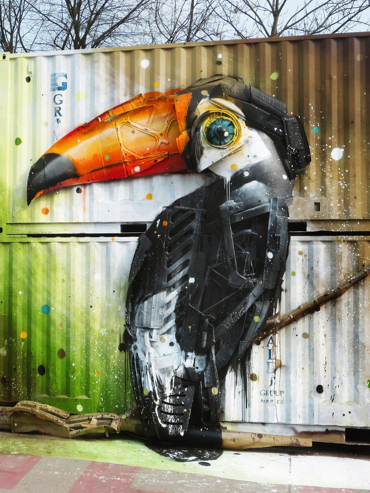 Big Trash Animals Giant Animal Assemblages Made From Garbage By Bordalo Ii 41