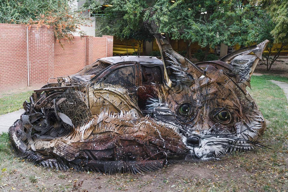 Big Trash Animals Giant Animal Assemblages Made From Garbage By Bordalo Ii 42