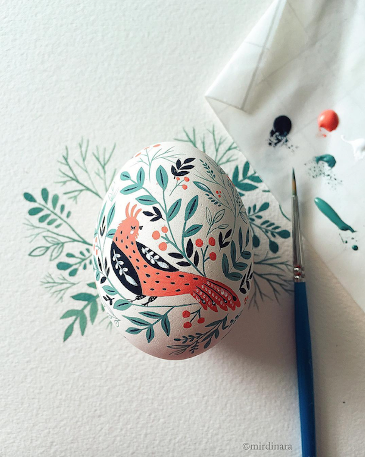 Enchanting Easter Eggs Beautifully Illustrated With Folk Art Motifs By Dinara Mirtalipova 1