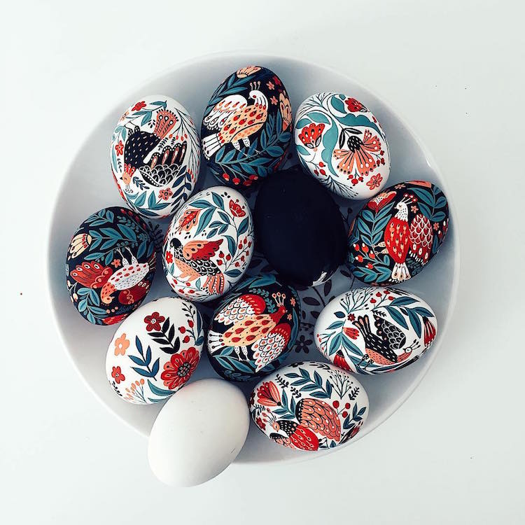 Enchanting Easter Eggs Beautifully Illustrated With Folk Art Motifs By Dinara Mirtalipova 5