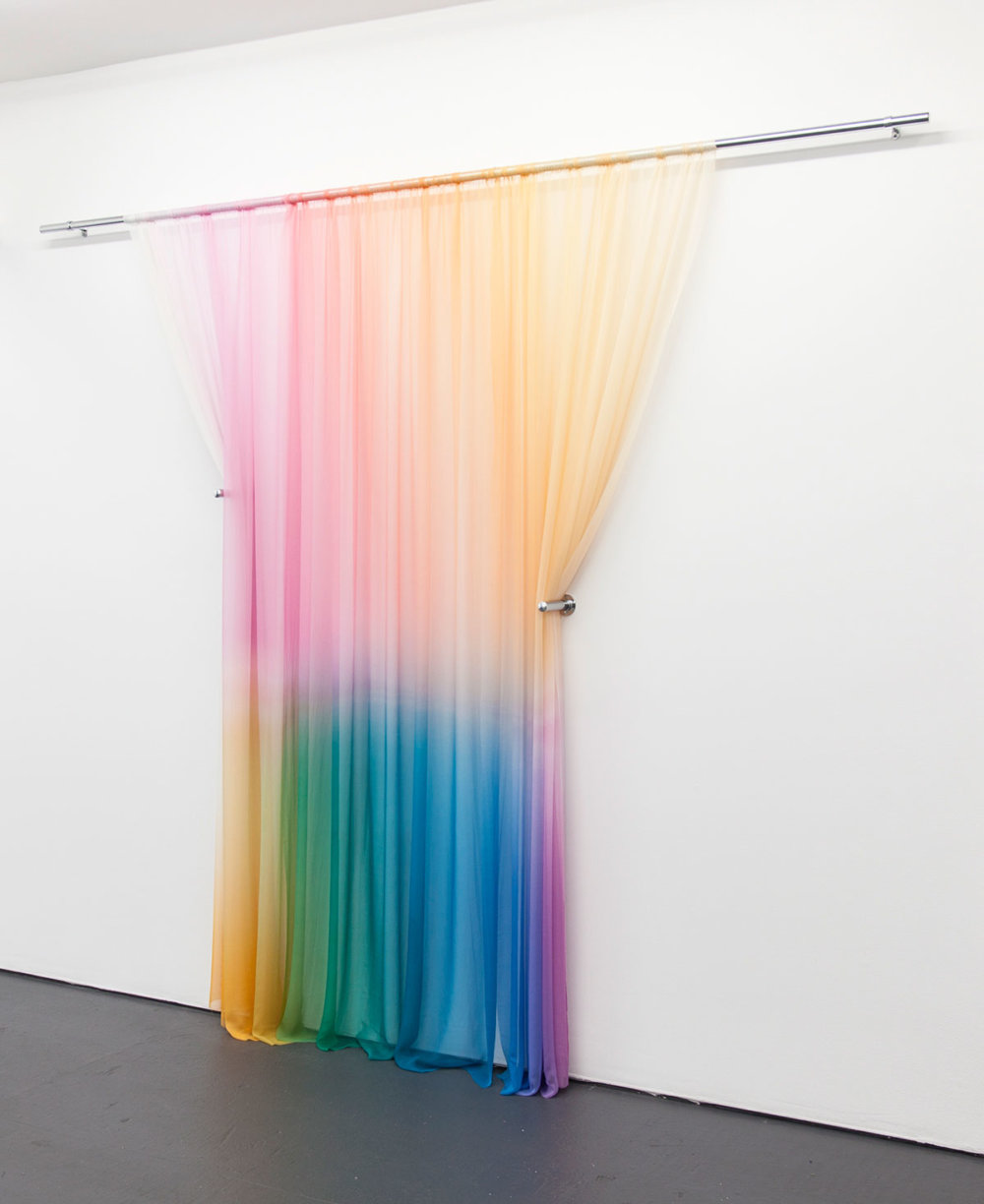Equilibrum A Superb And Original Installation Of Colored Silk By Justin Morin 2