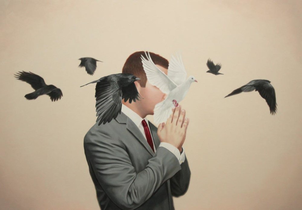 Euphoria And Chaos Thoughtful Surreal Paintings By Alex Hall 1