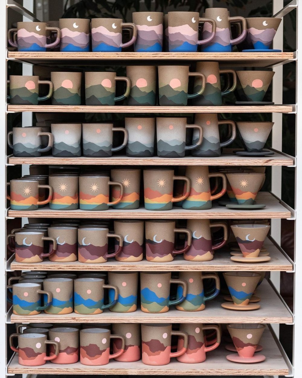 Gorgeous Handmade Ceramic Mugs Kettle And Bowls That Illustrate Magical Landscapes By Callahan Ceramics 11