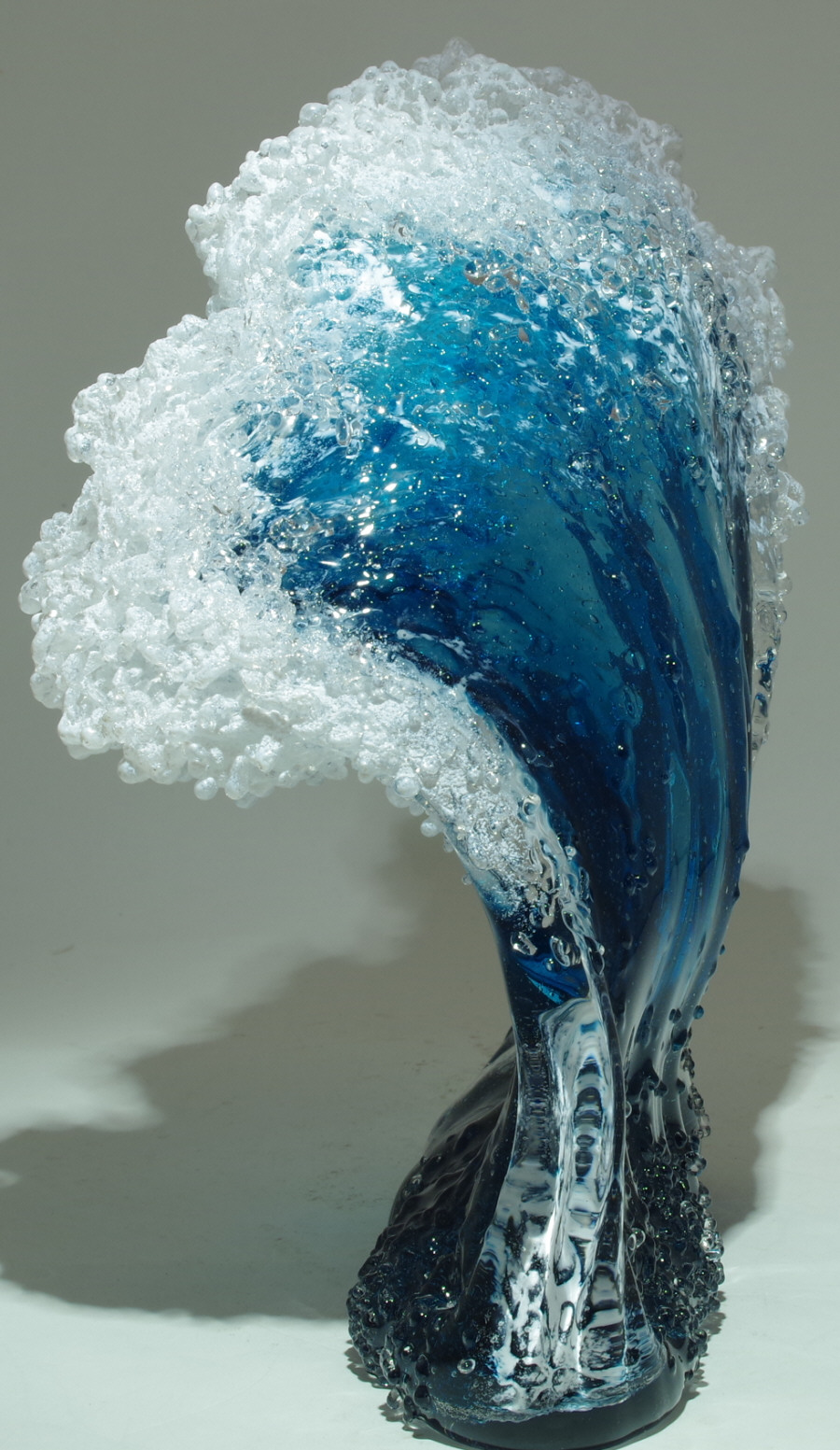 Magnificent Ocean Wave Glass Vases And Sculptures By Blaker Desomma Glass 11
