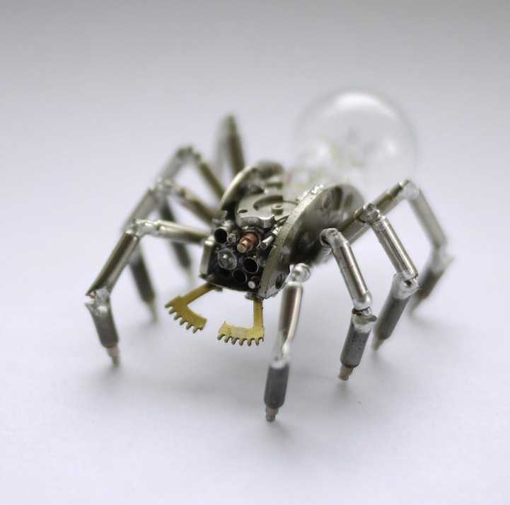 Old Broken Watches Turned Into Intricate Mini Steampunk Sculptures Of Insects By Justin Gershenson Gates 6