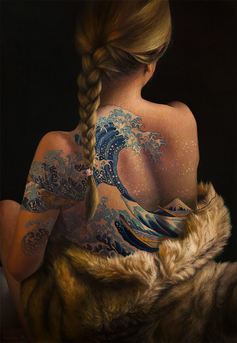 Skin As Canvas Marvelous Hyper Realist Paintings By Agnieszka Nienartowicz 5